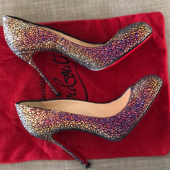 louboutin colorful pumps